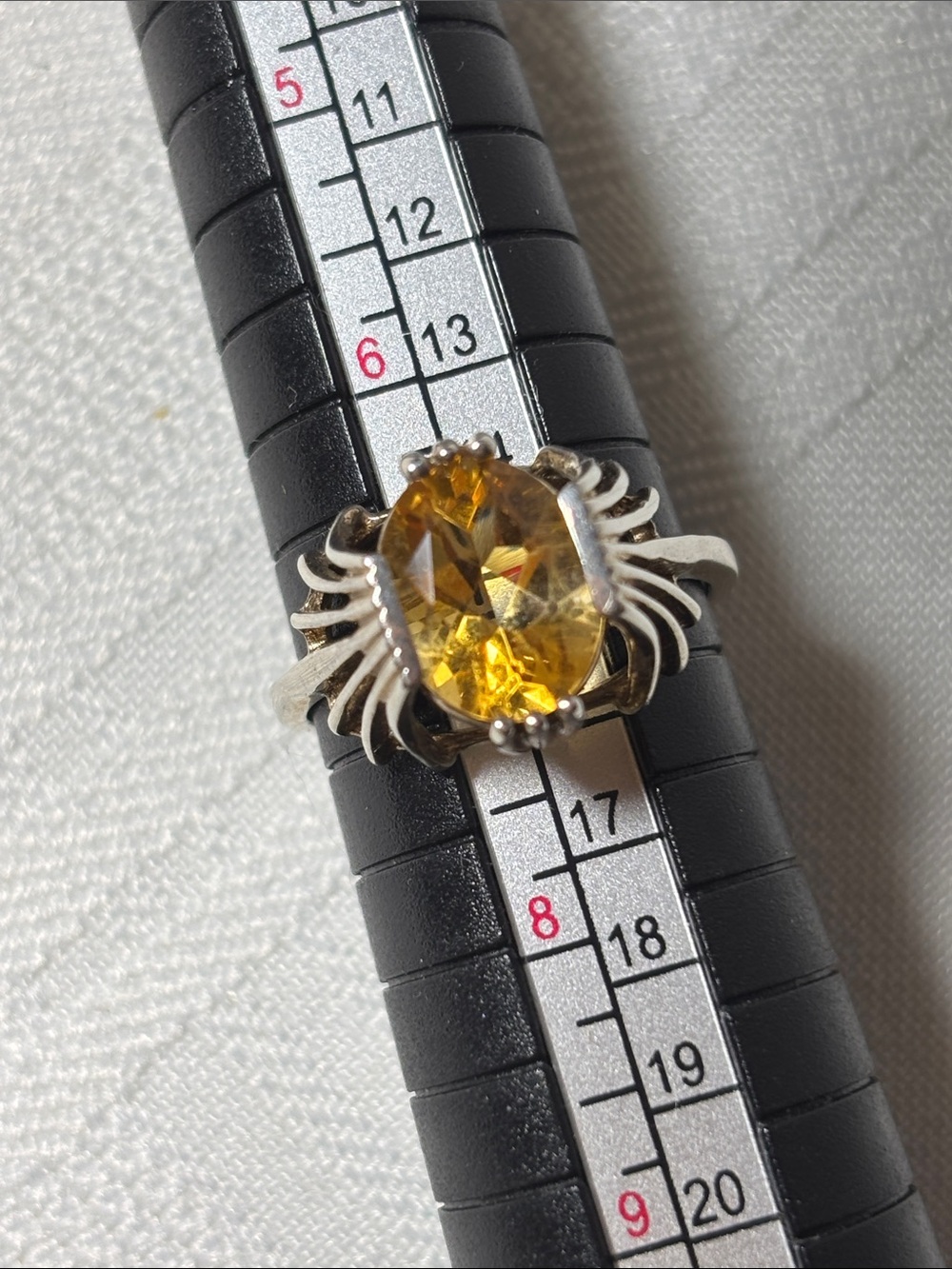 Golden Citrine Solitaire